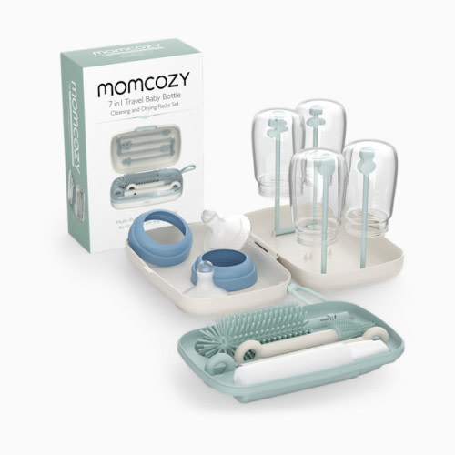7-in-1 Travel Bottle Cleaning & Drying Set - Green