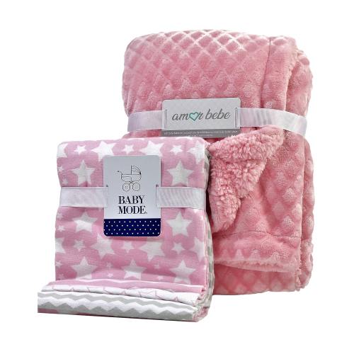 3 Stories Trading Company Baby Plush Blanket And Flannel Blankets - JCPenney