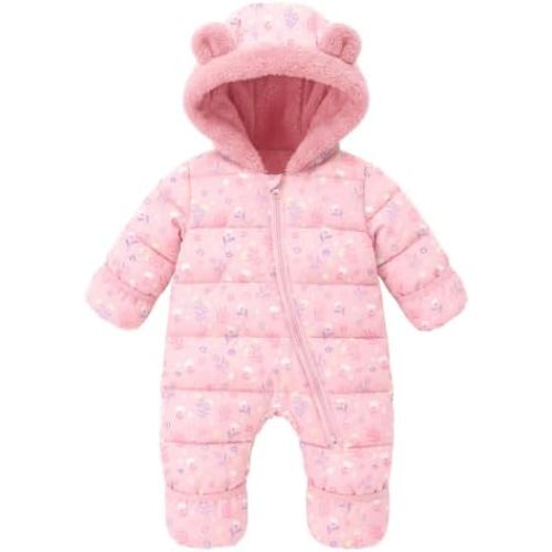 Resinta Baby Boys Girls Printed Winter Snowsuit 0-24 Months