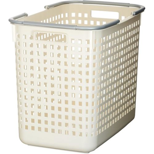 Like-it │SCB-5 │Daily use Inside or Outside. Movable Handles Make it Easy to Carry Around | Portable Large Basket for Kitchen, Laundry and Kids Room | 18.7 x 12.2 x 15.47 | White | 10.57 gal
