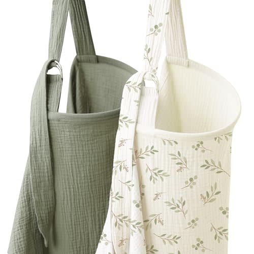 Coreeky 2 Pack Muslin Nursing Cover for Breastfeeding, Soft & Breathable 100% Cotton Breastfeeding Cover up