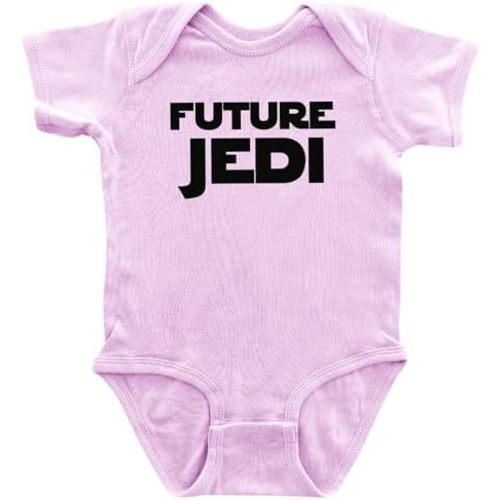 Apericots Cute Baby Short Sleeve Bodysuit, 100% Cotton: Future Jedi (0-18 months)