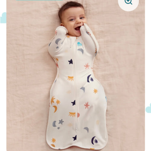 Swaddle Up™ 1.0 TOG Organic Cotton Buff Lunar
