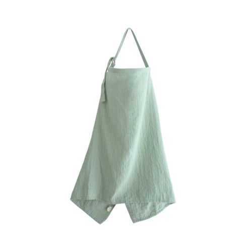 Muslin Nursing Cover Roman Green One Size