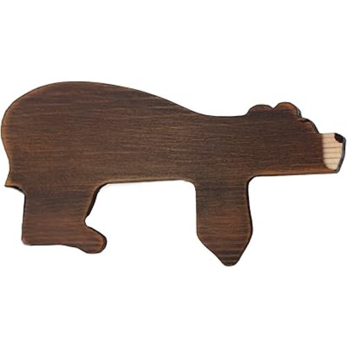 Decocove Door Topper (Wood - Left Side) - Adorable Bear Shape Door Topper - Handcrafted Wood Decor for a Rustic Touch