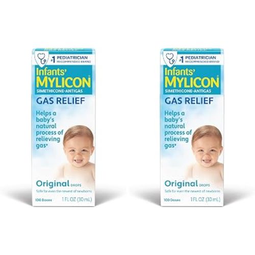 MYLICON Gas Relief Drops for Infants and Babies, Original Formula, 1 Fluid Ounce (Pack of 2)