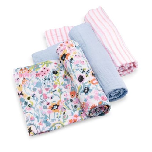 Parker Baby Co. 3 Pack Swaddle Blankets - Blossom Set