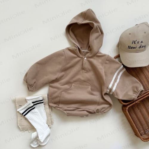 Baby Sport Style Hooded Bodysuit