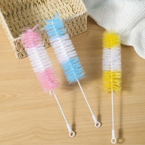 COM1950s Lint-Free Bottle Brush for Stain Removal and Baby Bottles (Non-Shedding Bristles)