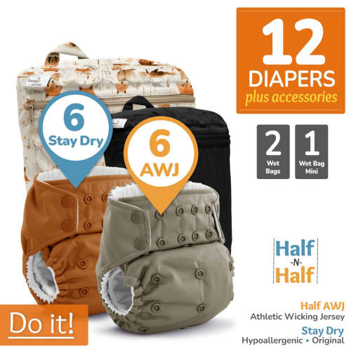 Cloth Diaper Bundle - Do It! | Rumparooz G3 Stay Dry Original + AWJ ::