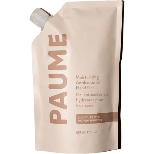 PAUME Moisturizing Antibacterial Hand Sanitizer Gel Refill, Vegan, 17 fl oz