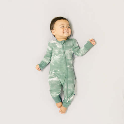 Convertible Footed Romper in Pine