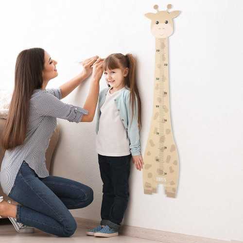 Personalized Giraffe Children Growth Height Chart Custom Name Room Decor Birthday Gift for Baby Kid Christmas Gifts Height Measurement