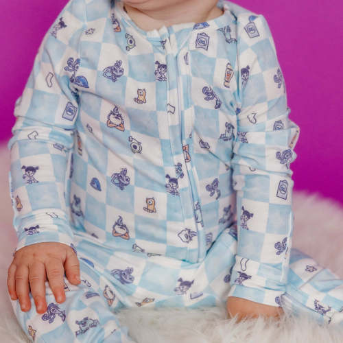 Zip-Up Footie Pajama - Monsters, Inc. Medley