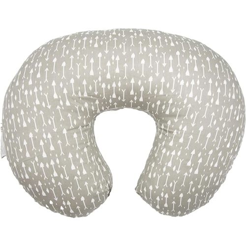 LAT Nursing Pillow for Breastfeeding,100% Cotton Removable Cover,Ergonomic Breast Feeding Pillows for Mom and Baby,Machine Washable(Giraffe & Elephant)