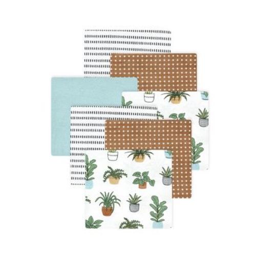 Luvable Friends Hudson Baby Flannel Receiving Blankets 7pk, Botanical Plants