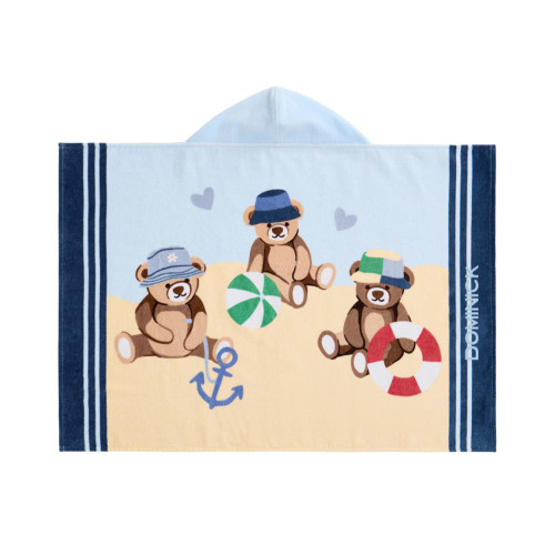 Teddy Bear Baby Beach Hooded Towel UPF 50+