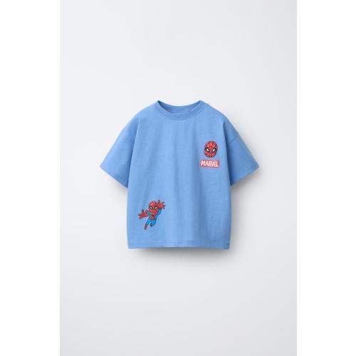 SPIDER-MAN © MARVEL PRINTED T-SHIRT - Light blue | ZARA United States