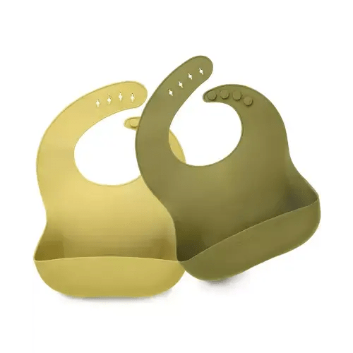 2-Pack Silicone Bibs For Babies