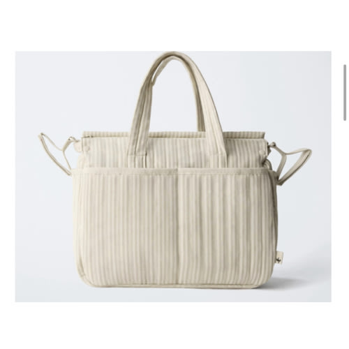STRIPED MATERNITY BAG