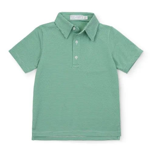 Performance Polo by LH Sport Green Stripes 6-12m