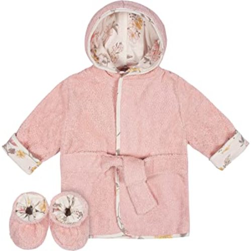 Just Born baby-girls Newborn Infant 2-piece Bathrobe & Booties SetBaby Bathrobe Set