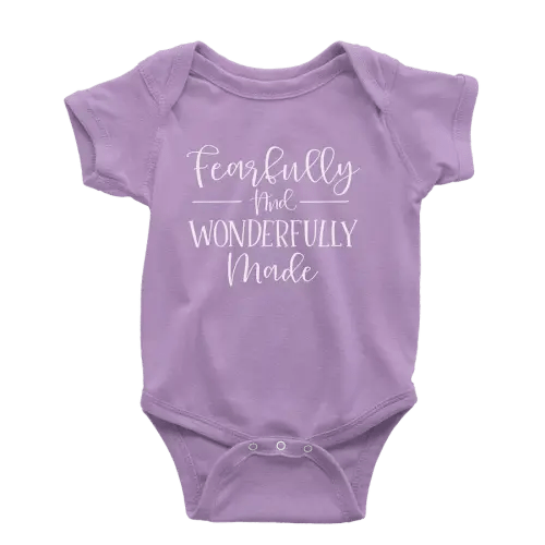 Fearfully And Wonderfully Made Onesie | Missional Wear