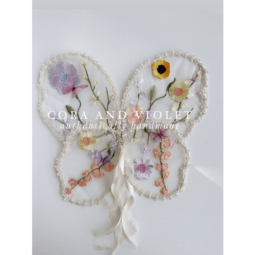 Sadie Wildflower Fairy Wings | First Birthday & Flower Girl Wings