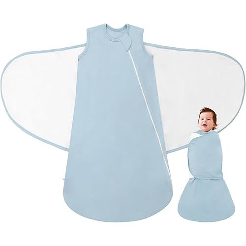 Baby Sleep Sack Swaddles Newborn - Toddler Wearable Blanket 0-3 3-6 6-12 Months Newborns - Organic Cotton Muslin Sleeping Sacks Bag 1.0 Tog for 0 1 2 3 4 5 6 7 8 9 10 11 12 Month Infant Girl Boy Gifts