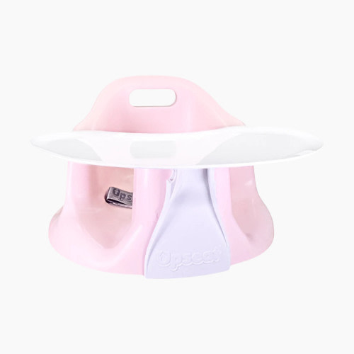 Upseat Baby Floor & Booster Seat with Tray - Pink