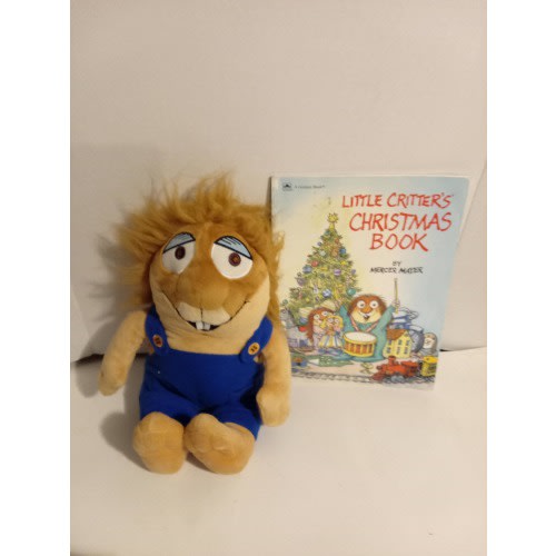 Vintage Little Critters Christmas Book,1989 ,SC,W/Plush 13"