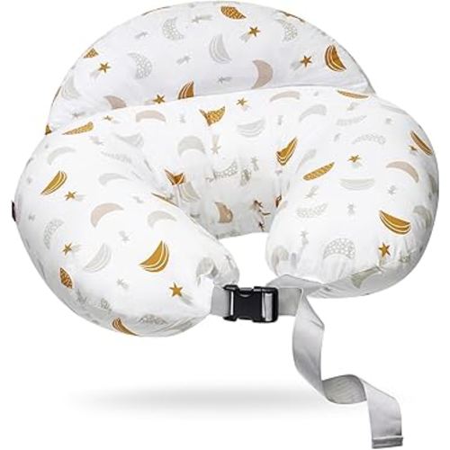 Momcozy Original Nursing Pillow and Positioner, Plus Size Breast Feeding Pillow for More Support for Mom and Baby Boy or Girl，Baby Essentials for Nursing or Bottle Feeding and Removable Cotton Cover