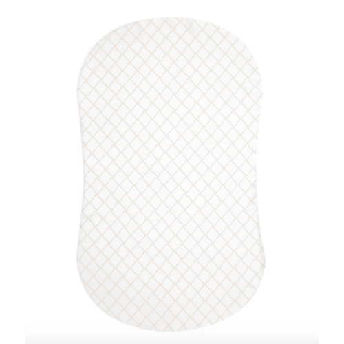 HALO - BassiNest Fitted Sheet 100% Cotton | Nautical Net - cream/gray