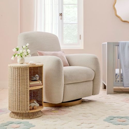 Billie Rattan Storage Side Table
