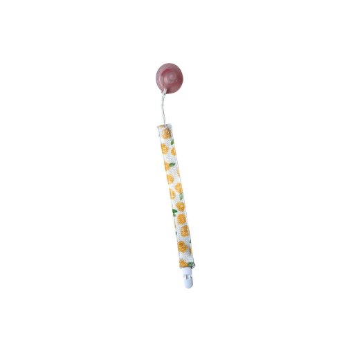Yellow Roses Pacifier Clips, Binky Clip, Paci Clip, Soothie Clip, Dummy Clip, Soother Clip, Baby Accessory