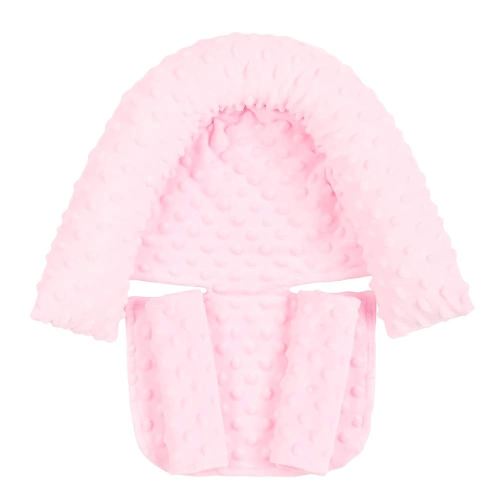 Head Support and Strap Covers, Carseat Neck Cover, Car Accessories for Girl,Light Pink