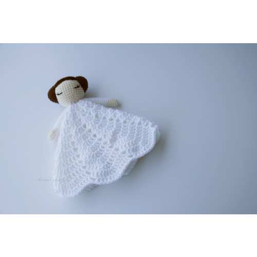 Galaxy Princess  Lovey Blanket - Princess Leia Inspired - Baby Shower gift