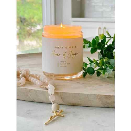 Pray & Wait Candle - Vanilla + French Oak + Juniper