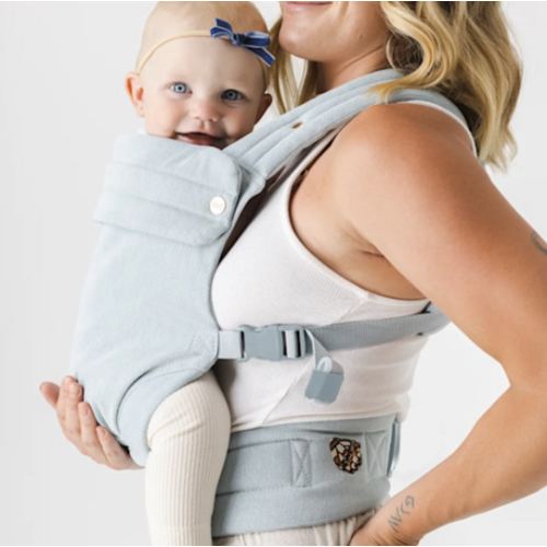 MABĒ The Monarch Baby Buckle Carrier - Dream Wash Denim