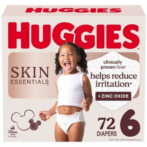 Huggies Skin Essentials Dermatologist Approved Diapers - Size 6 - 72ct
