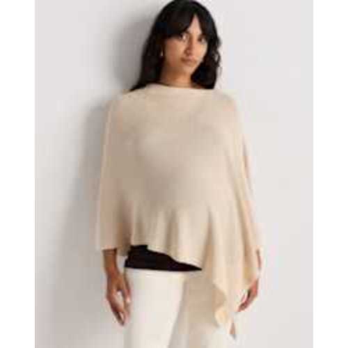 Lightweight Cotton Cashmere Nursing Shawl in Heather Oatmeal