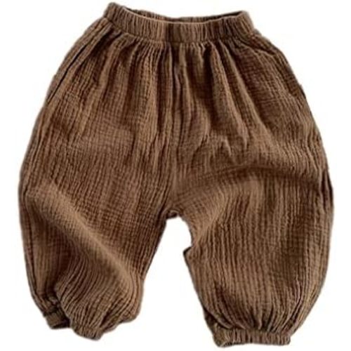 18-24 months LNICEAR Toddler Baby Boys Girls Pants Basic Plain Comfy Cotton Linen Casual Trousers Bloomers