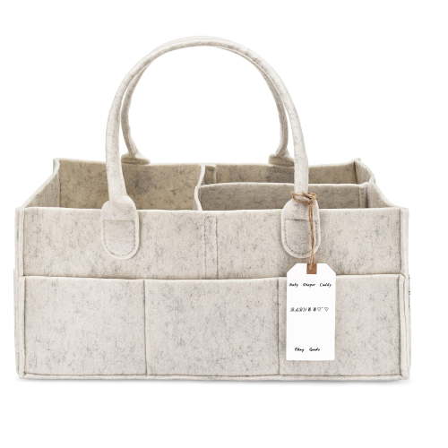 Diaper Caddy - Nursery Storage Bin for Diapers and Baby Wipes