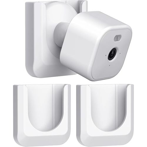 Blink Mini 2 Camera Adhesive Wall Mount Bracket, Strong Adhesive Durable Camera Mount Stand for Blink Mini Indoor Camera, No Drill, No Screws, Decorate Damage-Free, Easy to Install (2 Pack)