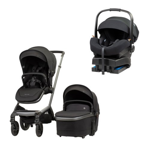 Maxi-Cosi Fame Stroller With Bassinet & Mico 12 Pro Non Iso Capsule & Base Bundle