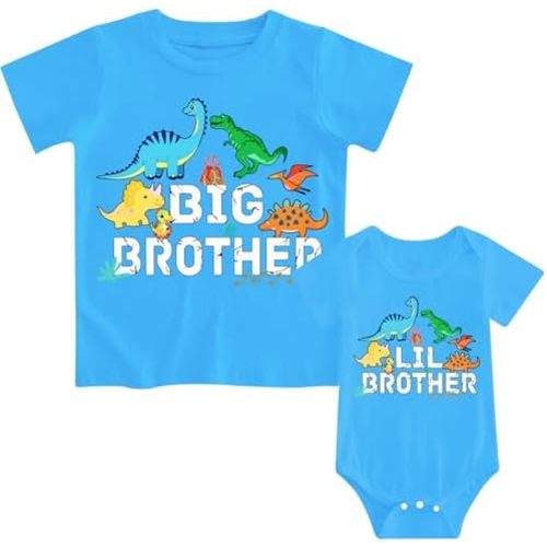 Funnycokid Big Brother Little Brother Matching Outfits