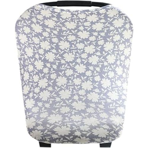 Copper Pearl Multi-Use Cover: Car Seat Covers, Nursing Cover, and Stroller Cover for Sun - Stretchy Fabric, All-Season Use, Stylish Designs, Easy Access for Moms - Lacie