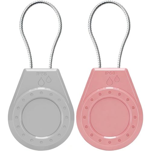 Air Tag Holder Keychain Case with Steel Wire Cable