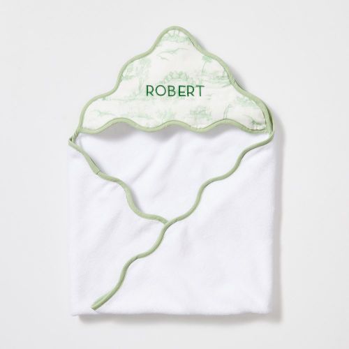 Kids Scalloped Hooded Bath Towel