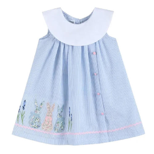 Seersucker Yoke Dress Bunnies